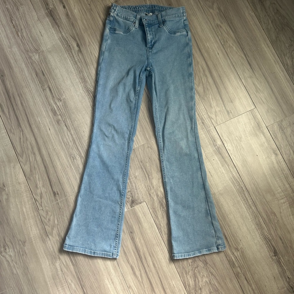 Aerie Light Wash Flare Jeggings S/P